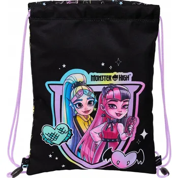 Školní sáček Vak na boty se šňůrkami Monster High Černý 26 x 34 x 1 cm