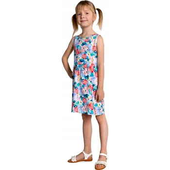 Dívčí šaty Šaty dívčí letní bez rukávů s květinovým vzorem velikost 116 YOCLUB