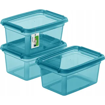 Dóza na potraviny Sada barevných dóz BaseStore 3x 1,5L pro skladování potravin