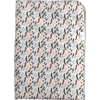 Přebalovací podložka Breberky Přebalovací podložka (PUL) - Eukalyptová peříčka, hnědý velur