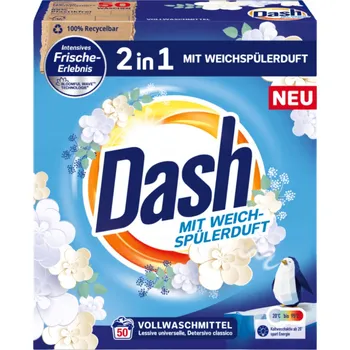 Prací prostředek Dash Prací Prášek Univerzální Účinný 2v1 50 dávek 3kg DE