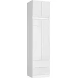 Šatní skříň s nástavcem STAR VX 60 cm bílá