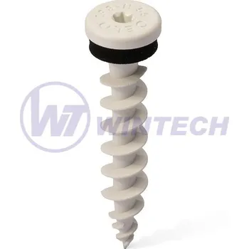Vrut WINTECH Vrut do polystyrenu 80mm, bílá, RAL 9003 Balení: 50 ks NT0001008003FO0