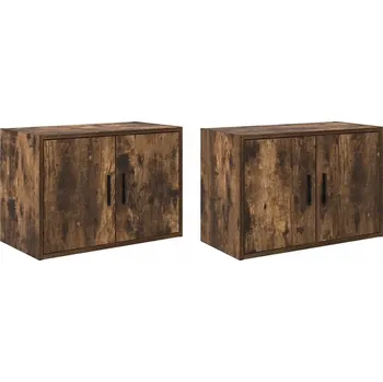 Koupelnový nábytek Nástěnná skříňka do garáže, kouřový dub, 60 x 30 x 41 cm, 2 ks