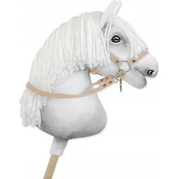 Hobby horsing Otěže pro Hobby Horse koně - béžové
