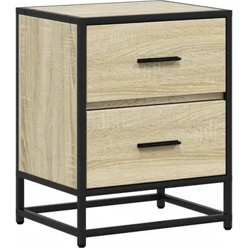 Noční stolek Noční stolek dub sonoma 40 x 31 x 50 cm se 2 zásuvkami