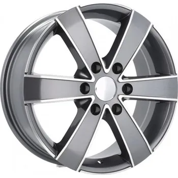 Disk RACING LINE Alu kola Racing Line BK474 7.0x16 6x130 ET60 Mg - Polished + Graphite 84.1