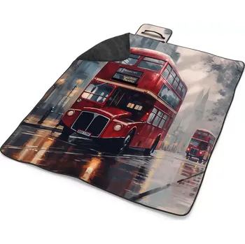 deka Sablio Plážová deka Londýn Double-decker 2: 200x140 cm