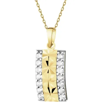 Přívěsek Zlatý přívěsek se zirkony - AP544-0538