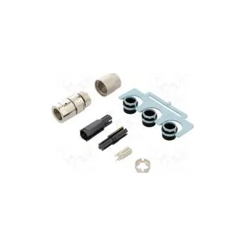 Elektrická zásuvka Zástrčka M12 PIN 4 zásuvka kód D-Ethernet na kabel IP65/IP67