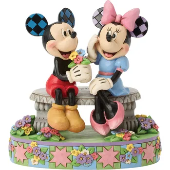 Figurka Sběratelská figurka Disney z Mickey Mouse - Mickey & Minnie on spring bench - Žádný - vícebarevný