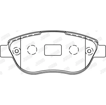 Brzdová destička Sada brzdových destiček, kotoučová brzda JURID 573031J