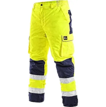 CARDIFF kalhoty žluté výstražné zateplené