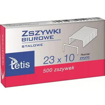 Spona do sešívačky Tetis SEŠÍVACÍ SPONKY 23/10 do SEŠÍVAČKY, sada do kanceláře 500 KUSŮ, náplně