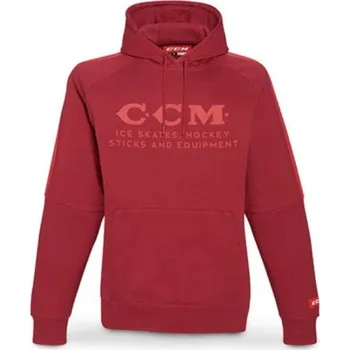 Pánská mikina CCM Mikina CCM Heritage Logo SR, Barva RED, Velikost XL 888776