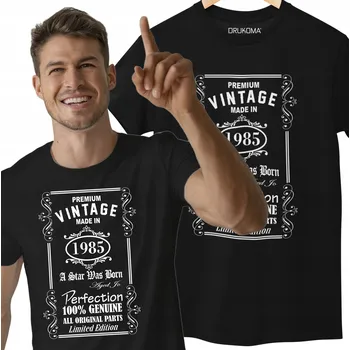 Pánské oblečení TRIČKO NA 40 LET K NAROZENINÁM STYLOVÝ VINTAGE DÁREK S DATEM 30 50 60 70 let
