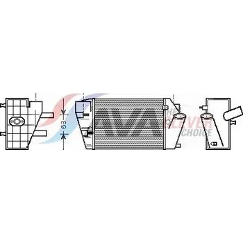 Chladič motoru Chladič turba AVA AIA4187