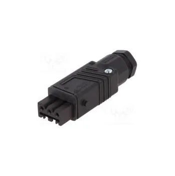 Elektrická zásuvka Konektor hranatý ST zástrčka zásuvka PIN 3 pocínovaný IP54