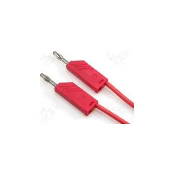 Příslušenství k měřicímu přístroji Měřicí šňůra 60VDC 16A se zdířkou 4mm v ose Dél 1m červená