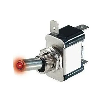 Auto elektroinstalace Vypínač páčkový ON-OFF 12V/20A červený