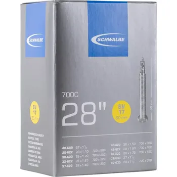 Komponent pro jízdní kolo Schwalbe Duše cross Schwalbe SV17, galuskový ventil 700x28-47, 60mm