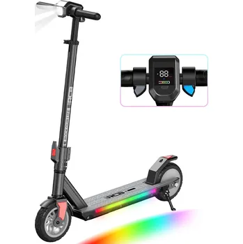 Motorová koloběžka RCB Dětská elektrická koloběžka 6–12 let, 3 rychl., 7", hliník – RCB R12 PRO ČERNÁ