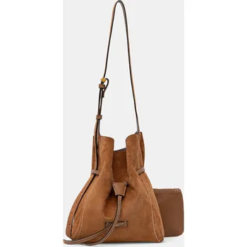 Kabelka Semišová kabelka Gianni Chiarini SIENNA BS.11786.CM.PL hnědá 82X, vel. ONE SIZE