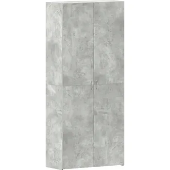 Botník Botník šedá 80 x 35,5 x 180 cm se 2 dveřmi