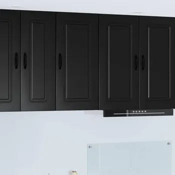 Příborník do zásuvky Kuchyňská skříň Kalmar Černá 40 x 31 x 80 cm kompozitní dřevo