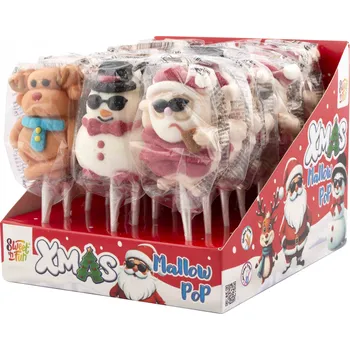 Bonbon Xmas Mallow Pop - maršmelou lízátko 25g