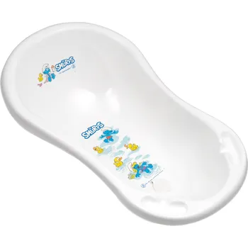 Kojenecká hygiena MALTEX Dětská vanička se zátkou Šmoulové 84cm