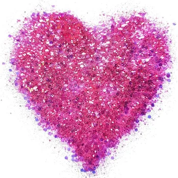 Textilie Holografické glitrové třpytky do pryskyřice 20 g – růžové