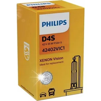 Autožárovka VÝBOJKA D4S PHILIPS XENON VISION 42V 35W P32d-5 XENONOVÁ ŽÁROVKA 42402 VIC1