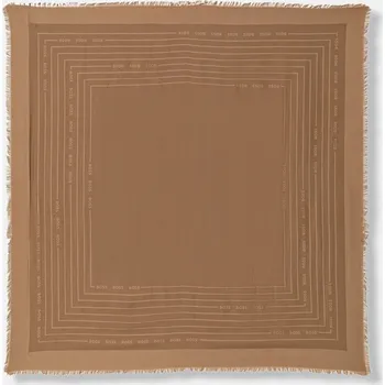 Hedvábný šátek BOSS Laik 50521800 béžová 08A, vel. ONE SIZE