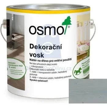 Olej na dřevo Vosk dekorační transparentní hedvábně šedý 3119, OSMO 2500 ml, balení 1 ks