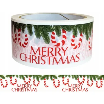 Lepicí páska BALICÍ PÁSKA VESELÉ VÁNOCE VÁNOČNÍ NA DÁRKY LEPICÍ XXL 48 mm / 50 m