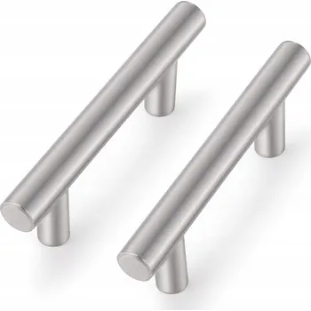 Nábytkové kování Nábytková úchytka knopka stříbrná saténová 10,2 x 9 x 4 cm