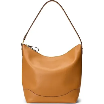 Kabelka Kožená kabelka Lauren Ralph Lauren 431P03419 hnědá 88X, vel. ONE SIZE