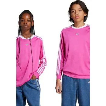 Chlapecké oblečení Dětské tričko s dlouhým rukávem adidas Originals JW2845 růžová 42X, vel. 128
