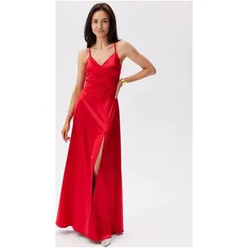 Dámské šaty Roco Fashion Večerní šaty Serena Červená Slim Fit 38