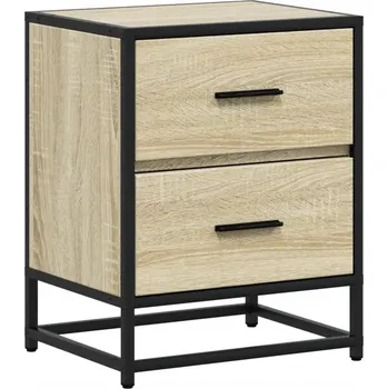 Noční stolek Noční stolek dub sonoma 40 x 31 x 50 cm, 2 zásuvky, materiál dřevo