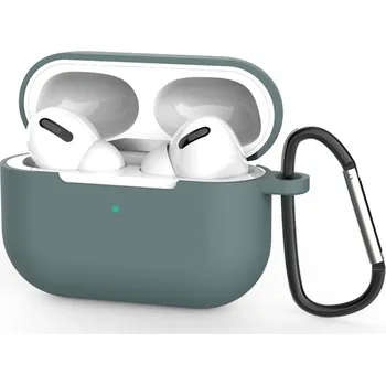 Příslušenství pro sluchátka Techsuit – silikonové pouzdro – pro AirPods Pro 3, hladký ultratenký materiál – zelené
