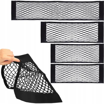 autokoberec SÍŤ DO AUTA DO KUFRU NA SUCHÝ ZIP VELKÁ KAPSA XXL SILNÁ SADA 4 KS