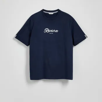 Pánské tričko Reserved - Tričko comfort fit - tmavomodrá - 050EE-59X - 050EE-59X-L