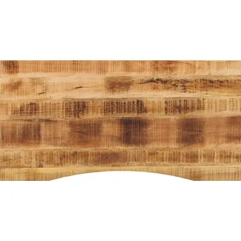 Dřevěná deska k psacímu stolu z manga 120 x 60 x 2,5 cm přírodní