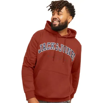 Pánská mikina Velká pánská mikina s kapucí přes hlavu od značky Jack & Jones 12258867 bric-a-brac (4XL)