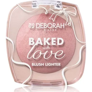 Tvářenka Deborah Milano zapečená tvářenka a rozjasňovač v jednom, 04 Rosewood Bronze (cold) , 16,5g