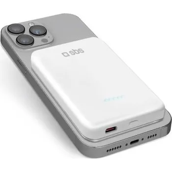 Powerbanka Powerbank SBS 5000 mAh bílý