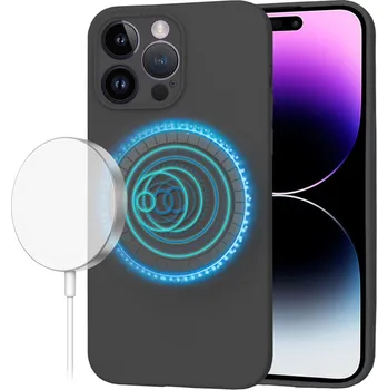 Pouzdro na mobilní telefon Techsuit - SoftFlex MagSafe - iPhone 14 Pro Max - černá