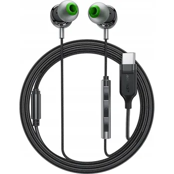 Sluchátka Drátová sluchátka L5 do uší USB-C 1.2m - černá